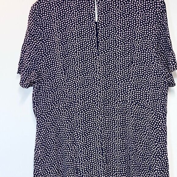 NWT Boden Viscose Lined Navy With Pink Polka Dot Print Womens Sz 18 - Picture 7 of 8